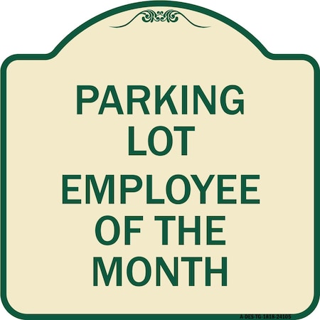 Employee Of The Month Heavy-Gauge Aluminum Architectural Sign